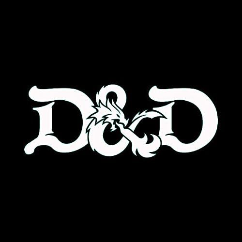 Dungeons and Dragons White Decal Vinyl Sticker|Cars Trucks Laptop| White |7.5 x 3 in|LLI588