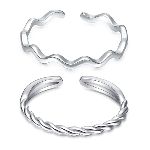 to My Daughter Highs and Lows Ring - Sterling Silver Adjustable Inspirational High and Low Rings Wraparound Wave CZ Zig Zag Up and Down Encouragement Jewelry Gifts For Women Girls