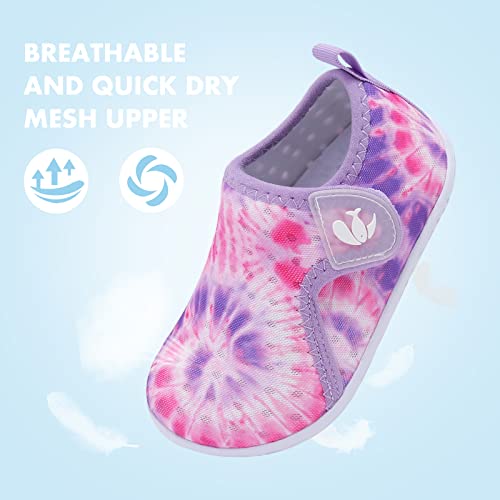 Image of FEETCITY Boys Girls Water Shoes Kids Aqua Socks Quick Dry Barefoot for Beach Swimming Pool