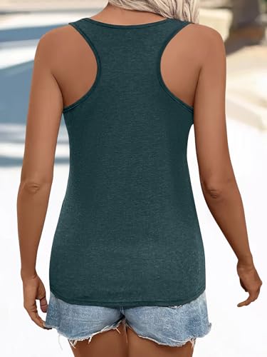 Vintage Mandala Graphic Tank Tops for Women Summer Beach Graphic Loose Tanks Vest Vacation Racerback Tank Cami2