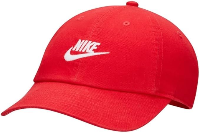 Club Swoosh Cap/w Adjustable Strap - Unisex (US, Alpha, Medium, Large, H86 Red)