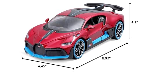 Maisto Bugatti Divo Modelo 1:24 Puertas Móviles Rojo miniatura 6