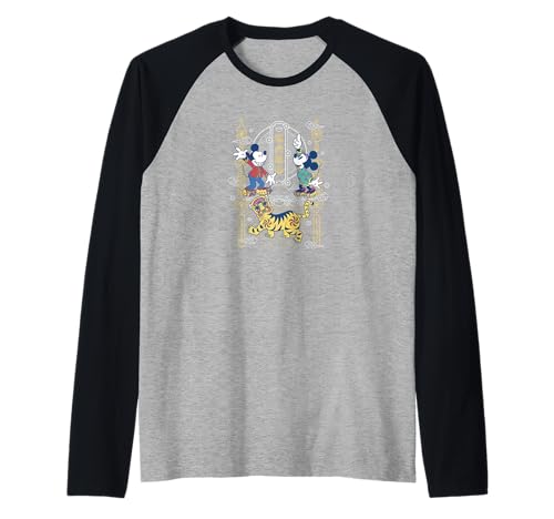 T-shirt baseball Mickey et Minnie Tigre du Nouvel An pour adultes