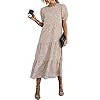 PRETTYGARDEN-Womens-Summer-Casual-Boho-Dress-Floral-Print-Ruffle-Puff-Sleeve-High-Waist-Midi-Beach-Dresses PRETTYGARDEN Women's Summer Casual Boho Dress Floral Print Ruffle Puff Sleeve High Waist Midi Beach Dresses (Apricot,Medium)