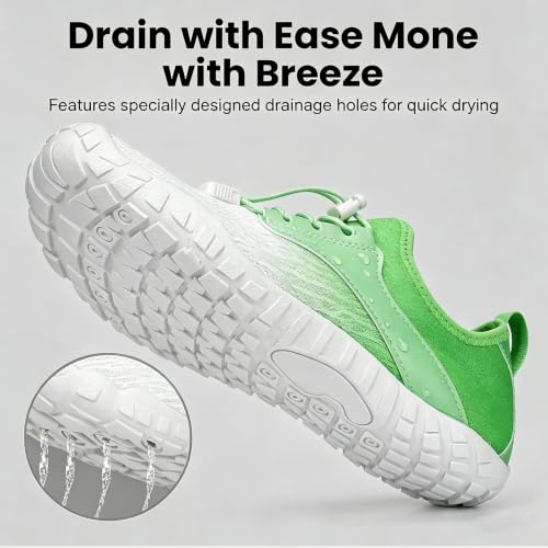 Image of Barefoot Water Shoes for Men Women 2026 Quick Dry Athletic Shoes Non-Slip Wide Toe Aqua Footwear Beach Swim Hiking Kayaking Yoga Outdoor Sport