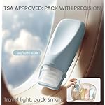 Travel Bottles for Toiletries, TSA Approved 3oz Container, High-Effeiciency Leak-Proof Ultrasonic Technology, Silicone Refillable Squeezable Travel Accessories for Shampoo Conditioner Lotion (4 Pcs) - Image 5