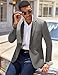 COOFANDY Mens Linen Sport Coat Casual Fashion Lightweight Classic Dress Sport Jackets Formal Slim Fit Suit Jacket Gray