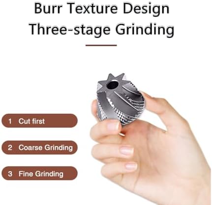 Premium Manual Coffee Grinder - 38mm Stainless Steel Cone Burr, Adjustable 0-72 Grind Size for Espresso & Pour Over, Durable Hand Mill for Coffee Lovers