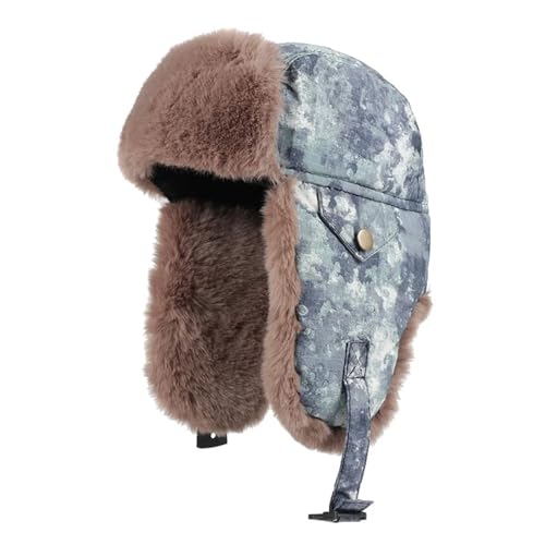 Chapeaux de trappeur d'aviateur neige casquette d'hiver thermique pour homme et femme