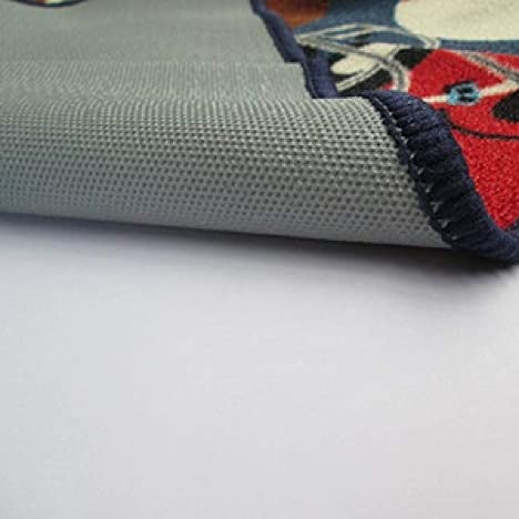 Blue Kids Rug Fun Sport Rugs Nylon Carpet Boys Girls Childrens Rug Balls Print With Soccer Ball, Basketball, Football, Tennis Ball Bedroom Playroom 51''X39'' #TOP3