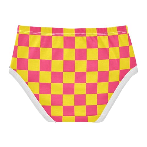 Red Yellow Buffalo Checkered Toddler Girls's Underwear 2T2
