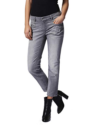 Jean slim droit Diesel Belthy-Ankle femme fini les pantalons inconfortables