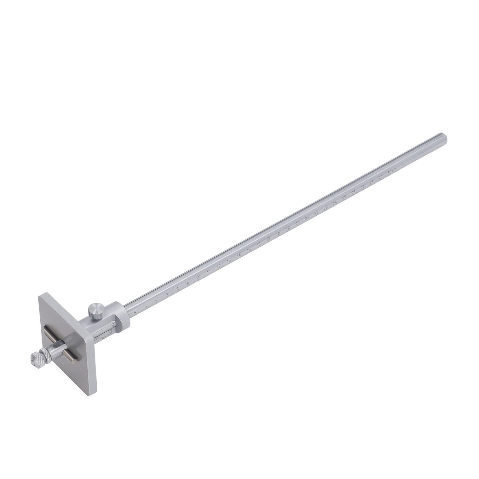 Trazador Cuadrado de Acero Inoxidable de 0 a 300mm, Herramienta de Trazado de Madera Portátil de Ajuste de Perilla de Alta Precisión