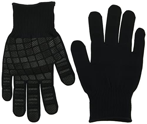 福徳産業 軍手 作業用手袋 ぴったり フィット S 黒 1双入 滑り止め 伸縮性 日本製 キャッチャー #931