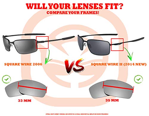 Seekoptics Replacement Lens Compatible With Oakley Square Wire Sunglasses #TOP3