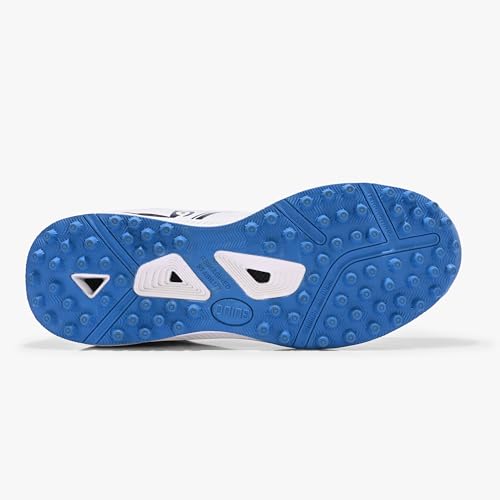 Image of DNINE Blaster Men, Rubber Studs, Cricket Shoes, Sun Orange /Diva | Blue /White | White /Red