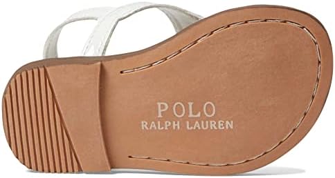 POLO RALPH LAUREN Baby Girl's Tierney IV (Toddler) White Patent/Gold Pony Player 8 Toddler M | Image 2