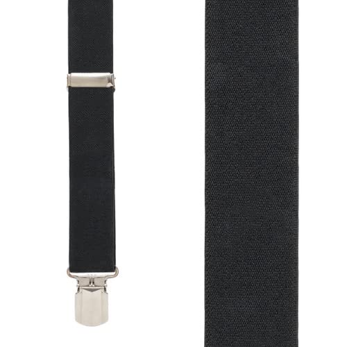 Image of Suspender Store 1.5-Inch Wide Elastic X-Back Suspenders - Nickel Pin Clips - 11 Colors & 4 Sizes Including Big & Tall