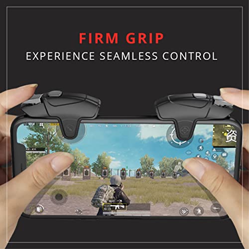 Image of AtomZ Battlepods Z3 Automatic Electric Conductive Gaming Triggers with Burst Mode Function for Mobile Game, BGMI /FreeFire /COD Mobile /Fortnite /etc.- Works with Most Android and iOS Phones-1 Pair