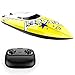 Lihgfw Bateau Remote Control, Bateau RC for Adultes et Enfants, Bateaux téléguidés for Les piscines et Les Lacs, Bateaux contrôlés Jouet Bateau Radio Eau Vitesse, Cadeau Jouet Jaune, garçon