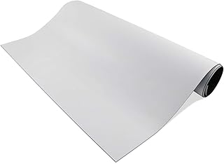 Master Magnetics Flexible Magnetic Sheet - Non-Adhesive Magnet - Ideal for Car Signs - Strong DIY Magnets for Fridge, Dry Erase Board, Crafting - 24.5" L x 12" W - White Vinyl Front - 1-Pack