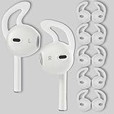 5 Pairs Silicone Earphone Eartips for Apple AirPods Anti-Slip Protective Sleeve Anti-Drop Ear Hook Sports Headphone Ear Tips Transparent