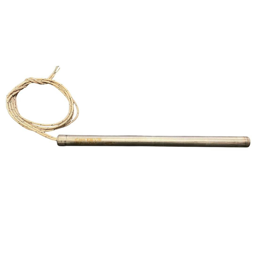 Bujía, resistencia de encendido L. 170 mm Diám. 9,9 mm, 300 W para estufas de pellet, calderas, quemadores