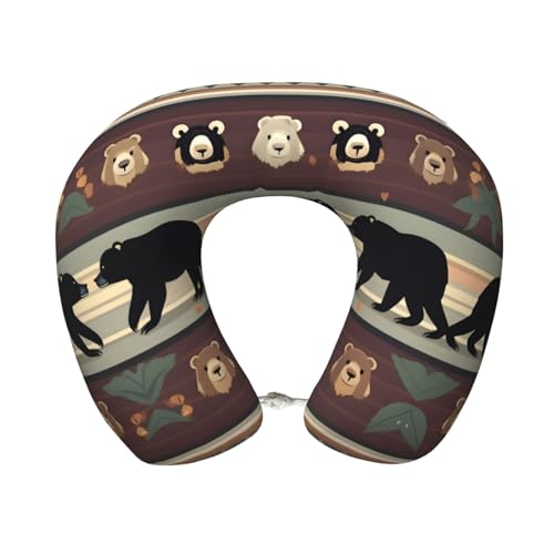 Almohada para cuello de poliéster talla única negra miniatura 1