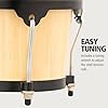 Meinl Percussion Bongos Headliner Wood - 2 hand drums with 6.75 and 8 inches - including tuning key - Siam Oak, Natural (HB100NT) #4
