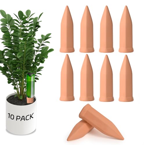 APPD Terracotta Watering Stakes for Plants (10-Pack)