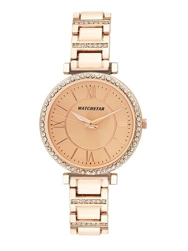 Analog Stainless Steel Silver Plated Womens Watch (Rose Gold) (B0DBLCFXC7) Amazon Price History, Amazon Price Tracker