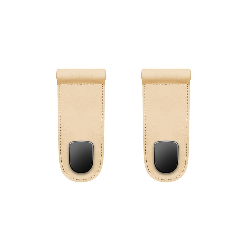 QIZUN 2 Pcs Car Passenger Side Glove Compartment Hook for XPENG MONA M03 2024 2025, Car Glove Box Hook, Multipurpose Car Hanger, Car Hook Organizer,Beige