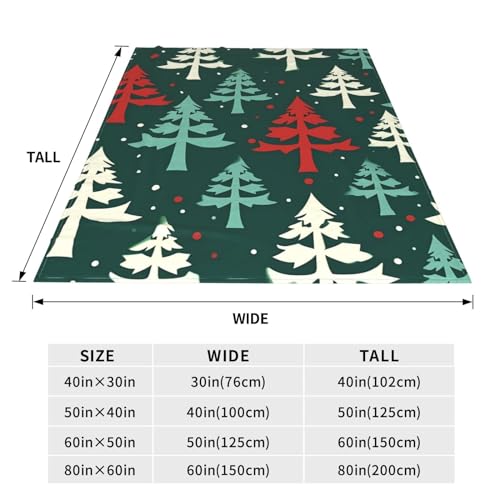 Couverture en micro polaire avec imprimé sapin de Noël plaid chaud pour lit