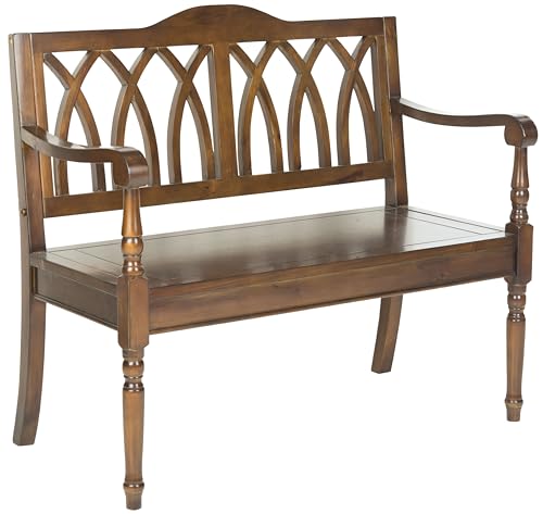 Safavieh Benjamin Brown Solid Wood Accent Bench