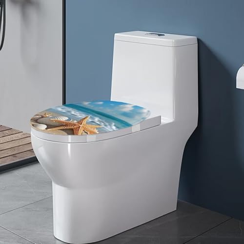 Wiryuouvt Starfish Toilet Seat - Round, Adjustable, Fits Most Toilet Covers - Image 3