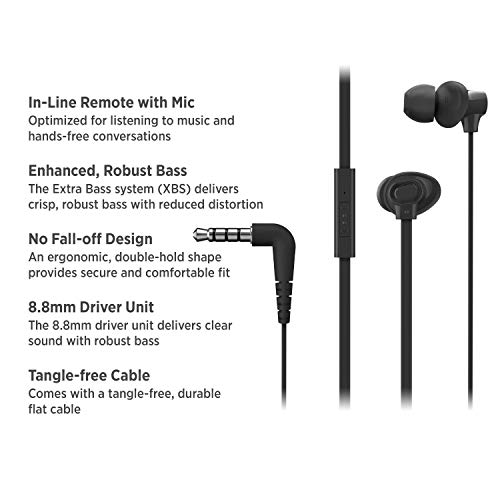 Image of Panasonic RP-TCM130GEK Wired in Ear Earphone with Mic (Black)