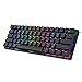 Produktbild Mechanische Tastatur Mini Gaming Tastatur RGB, STOGA Compact Gaming Keyboard (60% Tastatur Kompakt), Tragbare Tastatur für PC/MAC, DE-Layout