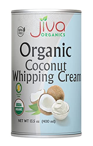 Jiva Organic Coconut Whipping Cream 14 Ounce (Pack of 12) - BPA Free, Vegan, Gluten Free, Non-GMO