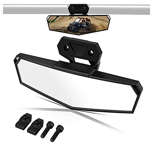 RERPRO RZR PRO XP Center Rear View Mirror Compatible with 2020 2021 2022 2023 2024 Polaris RZR PRO XP/4 RZR Turbo R/4#2883763 Rearview Mirror Convex High-Definition Race UTV Rear View Mirror