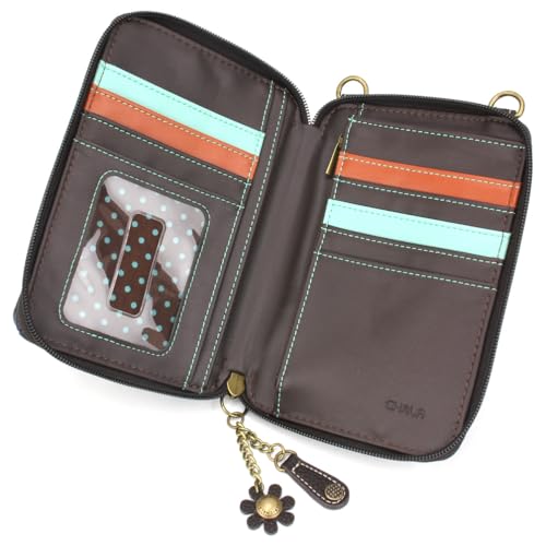 Image of CHALA Wallet Crossbody Cell Phone Purse - Women Faux Leather Multicolor Handbag with Adjustable Strap
