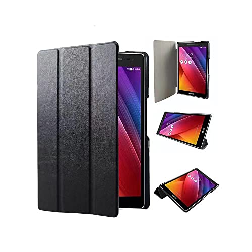 Custodia per Asus ZenPad 8' Z380M/Z380CX/Z380KL Tablet Cover - Affari luce di lusso Smart PU Custodia in pelle con Auto Sleep/Wake (nero)