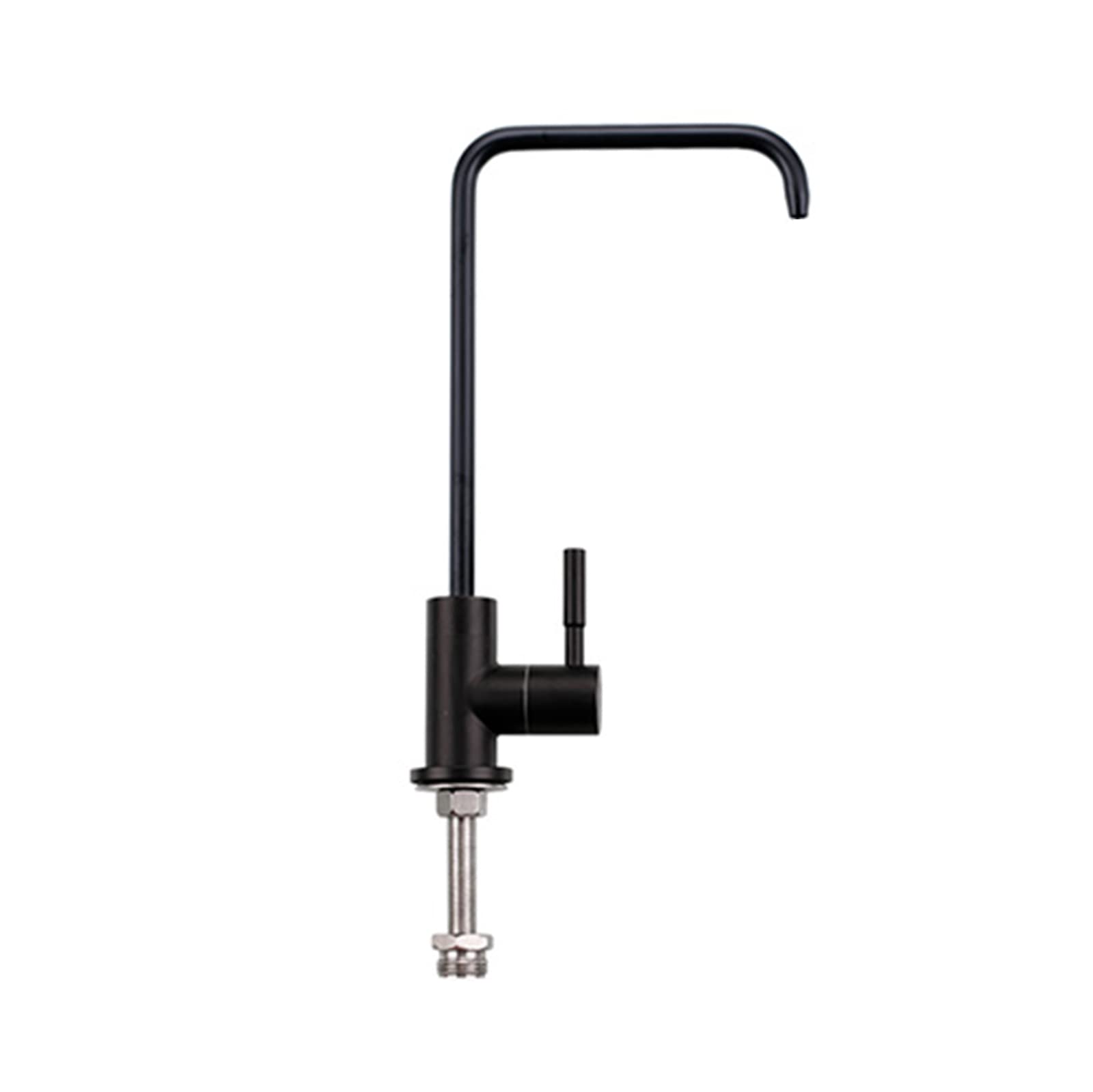 Robinet eau filtrante noir pivotant 360 pour cuisine moderne