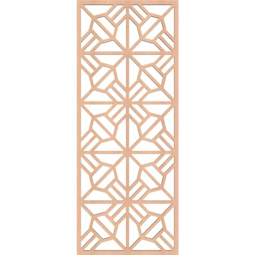 Image of 11 3 /8 inchW x 29 3 /8 inchH x 3 /8 inchT Auburn Decorative Fretwork Wood Wall Panels, Alder