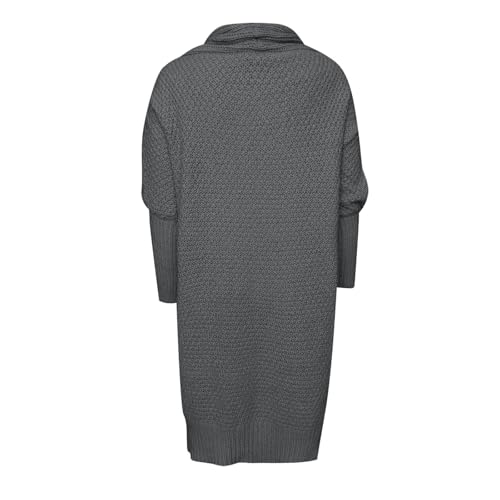 Women Long Cardigan Sweater Open Front Long Sleeve Waffle Knit Sweater Oversized Chunky Loose Coat Outwear4