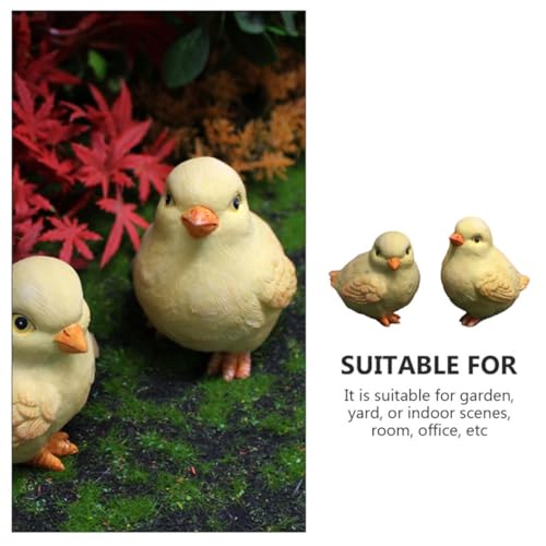 Figuras de pollito de resina educativas con un sorprendente efecto visual realista 8
