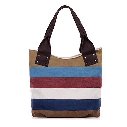 Sac à bandoulière femme en toile Stripe B pour les loisirs