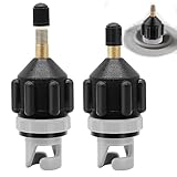 2 Stück Sup Zubehör, Adapter für SUP Pumpe und Kompressor, Stand Up Paddle Zubehör für Inflatable Boards, Schwarz, Material PA66