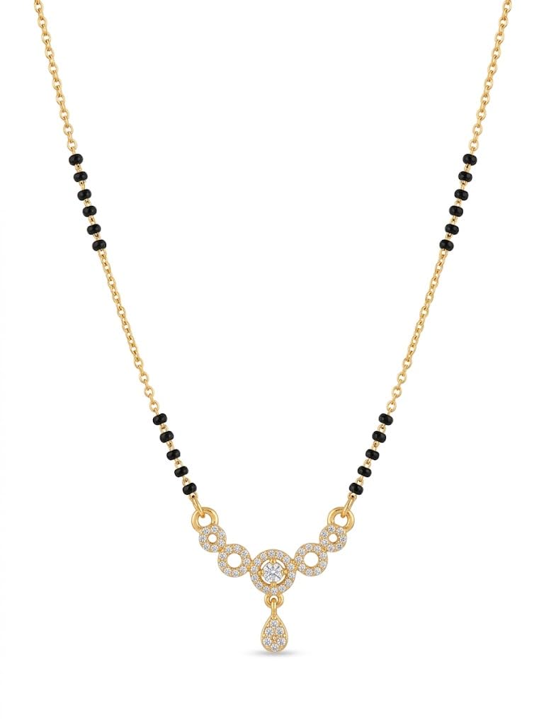 Zeraki Jewels Rihanna Gold Mangalsutra For Women