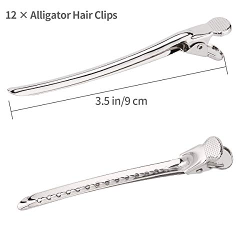 Alligator Hair Clips Metal Duck Bill Hair Clips For Styling - With Holes Professional Sectioning Clips For Salon And Women Girls Accessories Silver #TOP2