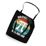 Retro Irrational But Well Rounded Pi Day Celebration Math Tote Bag